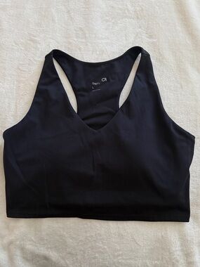 GAP Black V-Neck Racerback Sports Bra